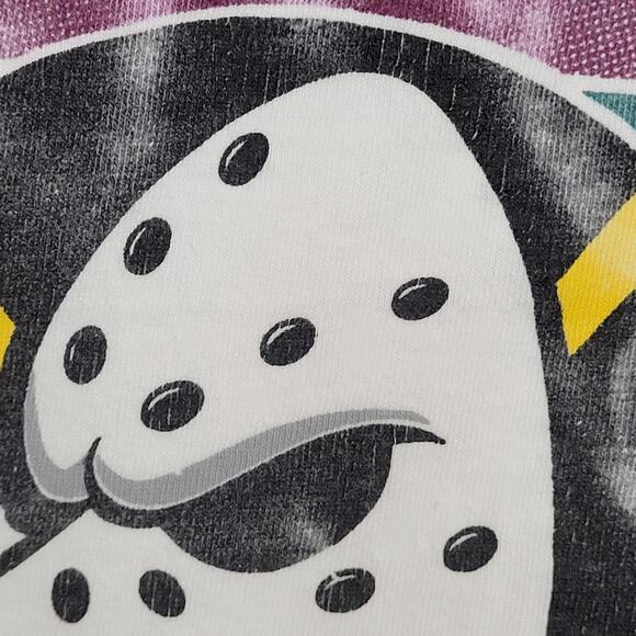 Vintage 1993 Anaheim Mighty Ducks Shirt Large 22x27 White - Picture 12 of 12